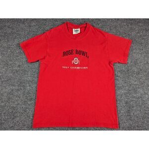 Vintage Ohio State Buckeyes Shirt Mens Medium Red Lee‎ Sport 1997 Rose Bowl